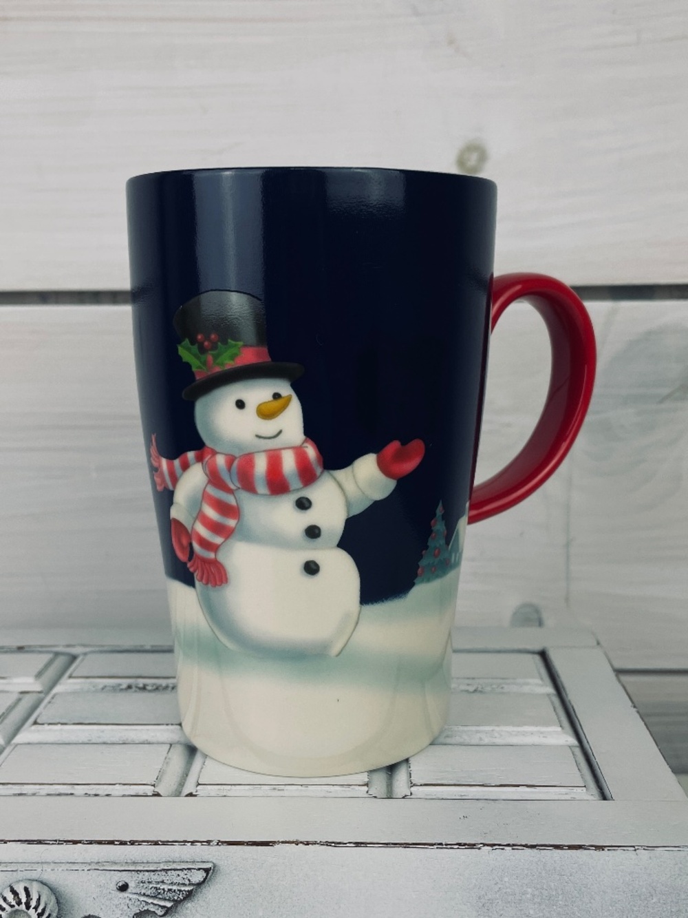 Lenox Snowmen Winter Christmas Coffee Mug 12 oz Ceramic Cocoa Mug Color Changing